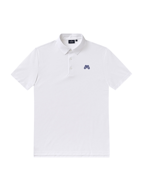 Ice Cotton Polo Shirts_White (Men) (QM0DKS25131)