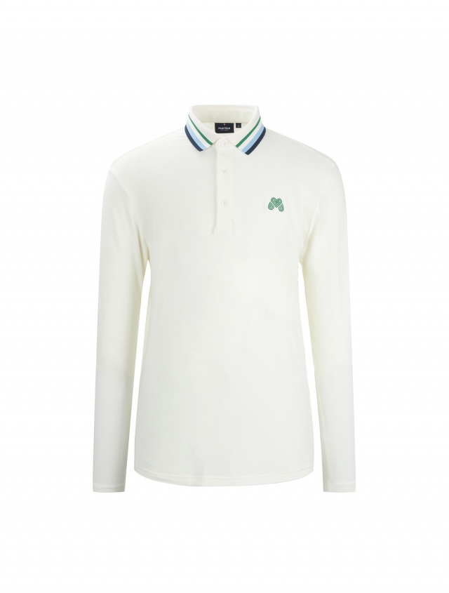 Collar Point Polo Shirts_O/White (Men) (QM0DKS31330)