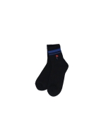 Embroidery Point Short Socks_Black (Men) (QMADSC31139)
