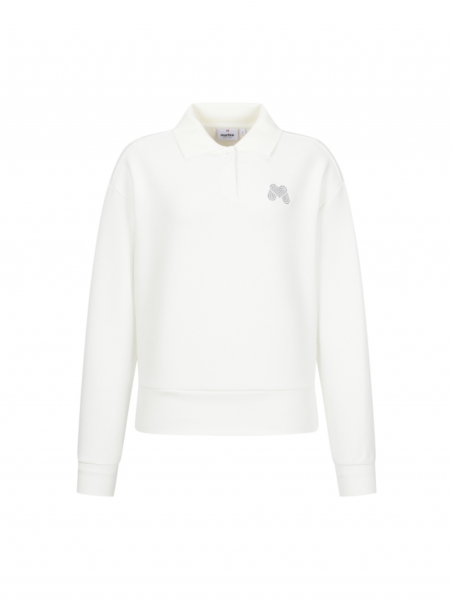 Collar Sweat Shirts_O/White (QW0DKS31430)