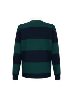 Block Stripe Polo Shirts_D/Khaki (Men) (QM0DKS31827)