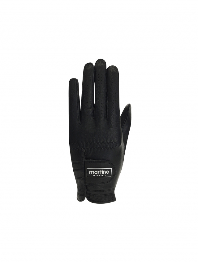 Sheepskin Solid Golf Glove (1P)_Black (Men) (QMADGL30139)