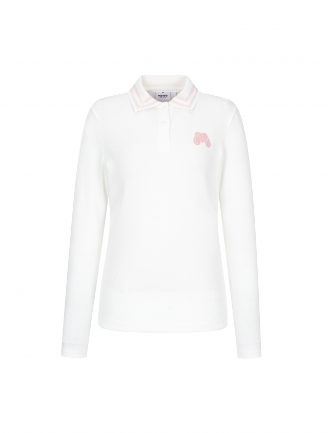 Collar Point Polo Shirts_O/White (QW0DKS31730)