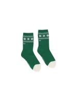 Clover Pattern Middle Socks_Green (QWADSC40122)