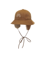 Corduroy Earmuffs Bucket Hat_Camel (QWADCP40360)
