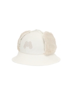 Corduroy Earmuffs Bucket Hat_O/White (QWADCP40330)