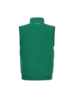 Knit Hybrid Vest_Green (Men) (QM0DWV40222)