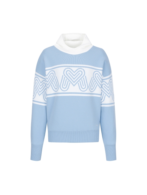 Mini Hoody Logo Pattern Sweater_S/Blue (QW0DNI40242)