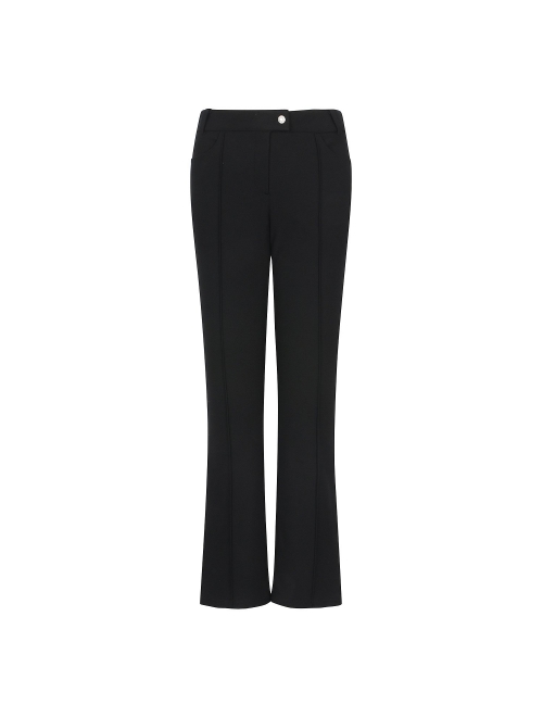 Pin Tuck Regular Fit Pants_Black (QW0DSL31239)