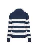 Sailor Collar Stripe Sweater_Navy (QW0DNI40349)