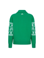 Clover Half Zip-up Sweater_Green (QW0DNI40422)