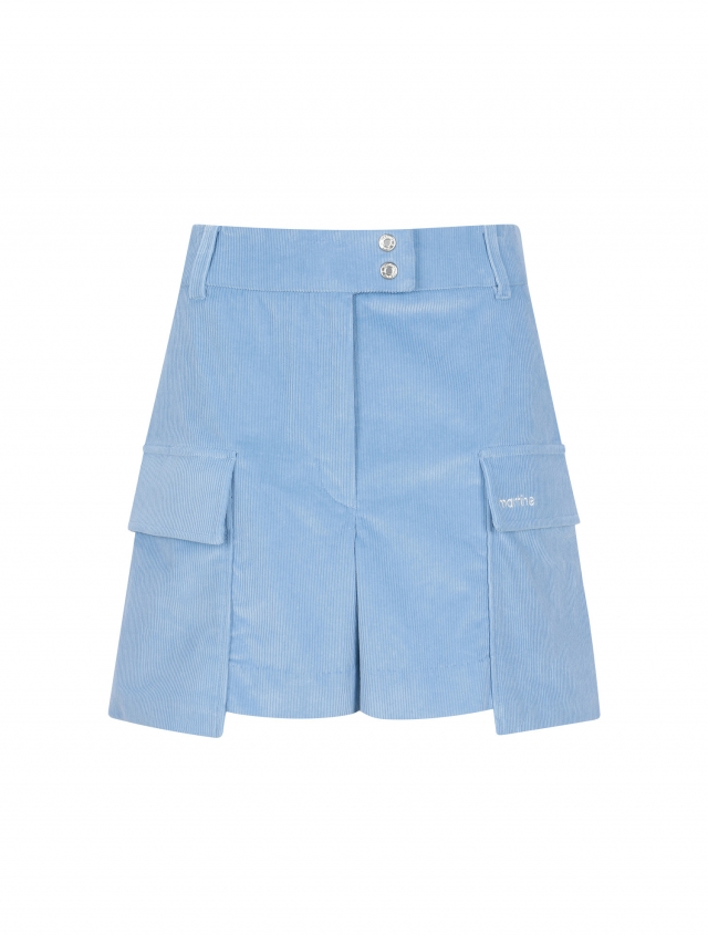 Corduroy Shorts_S/Blue (QW0DSL40842)