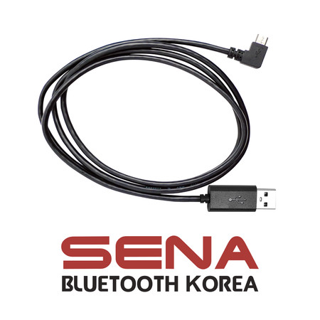 [SENA] 세나 블루투스 전원 충전 겸 데이터 전송 USB 케이블(ㄱ자 모양의 마이크로 5핀) SC-A0100