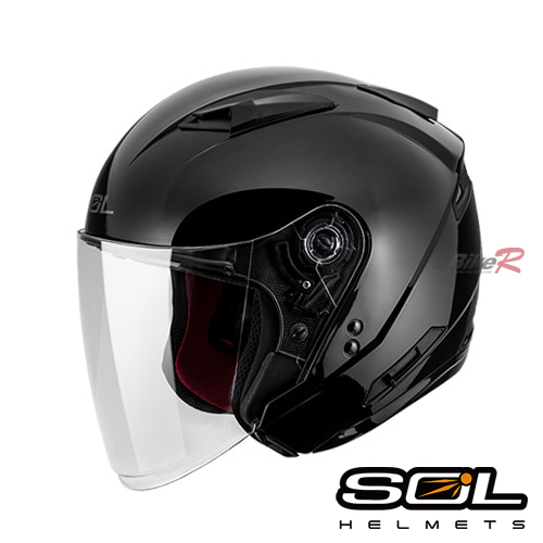 [SOL] SO-7E 솔리드 블랙 오픈페이스 헬멧