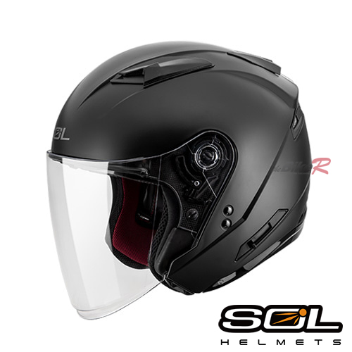 [SOL] SO-7E 솔리드 무광블랙 오픈페이스 헬멧
