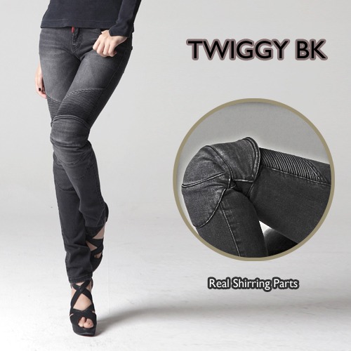 [uglyBROS] Twiggy-black | 어글리브로스 트위기-블랙 여성용 모토팬츠